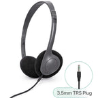 SoundLH classroom on-ear headphones with foam ear cushions for student learning
