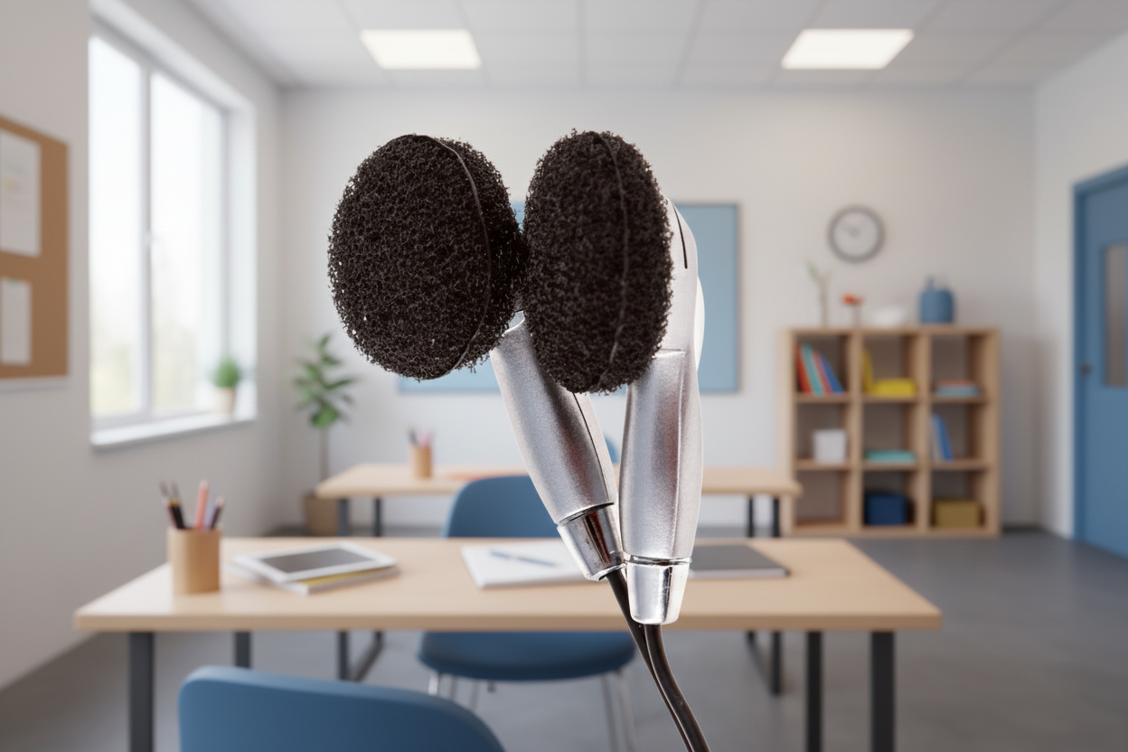 School Earbuds with Foam Earpads