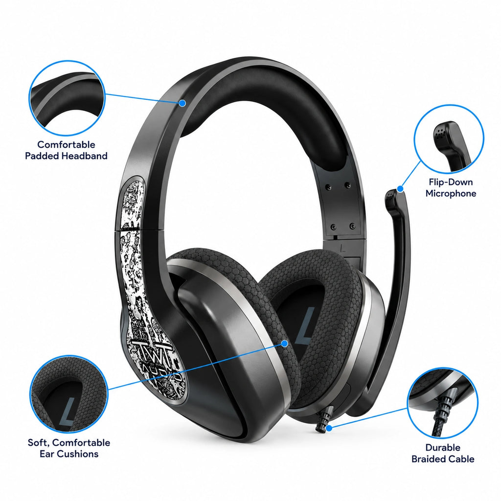 TWT Audio Victory 350XG Gaming Headset – USB-A + 3.5mm TRRS