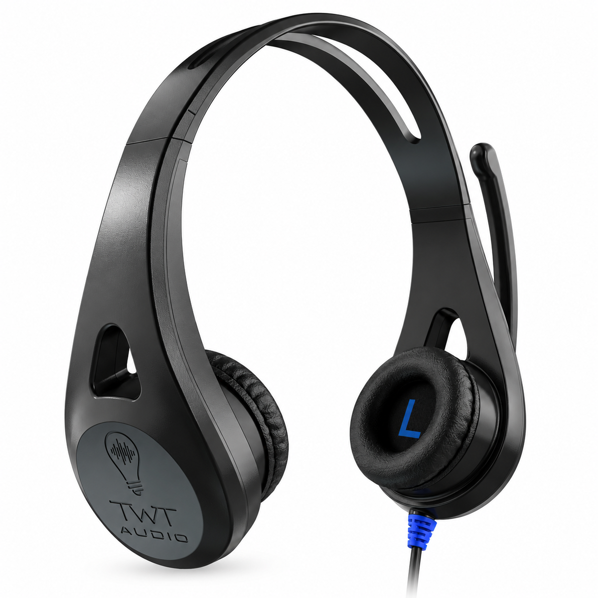 TWT Audio ERGO TW110 on-ear 3.5mm classroom headset with microphone