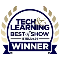 Thumbnail for Tech & Learning Best of Show ISTELive 24 Winner badge for educational products.