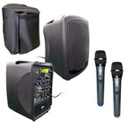 HamiltonBuhl VENU Mini portable PA system featuring a compact speaker unit and included microphone for presentations and events.