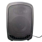 Front view of HamiltonBuhl VENU Mini portable PA system showing speaker grille and front control panel design.