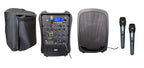 HamiltonBuhl VENU Mini portable PA system with speaker and microphone.
