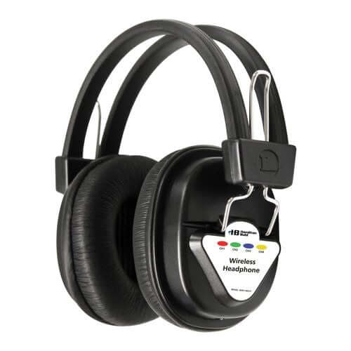 Multi-channel wireless headphone designed for 900 series classroom systems