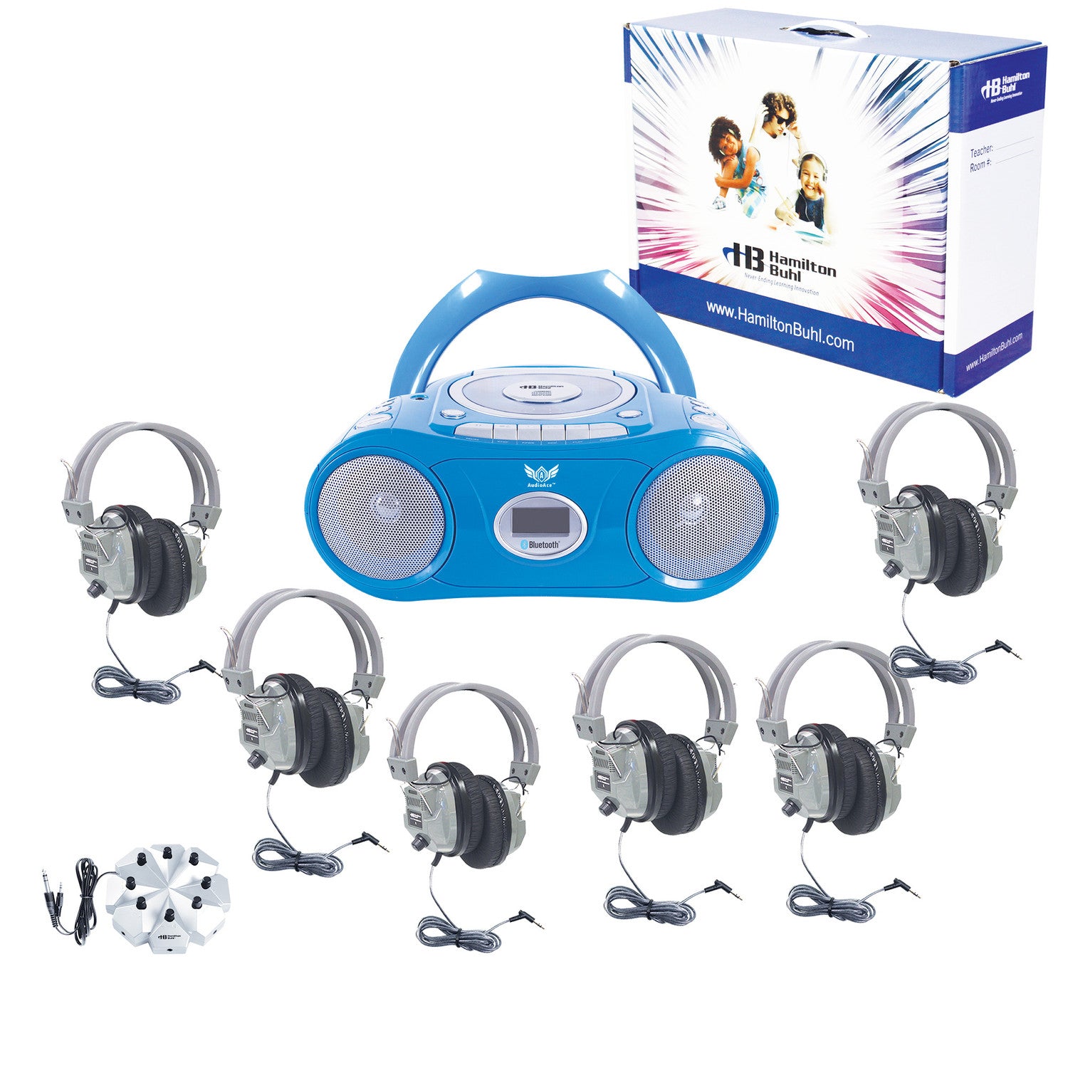 Basic Cassette-CD-AM-FM Listening Center 6 stations