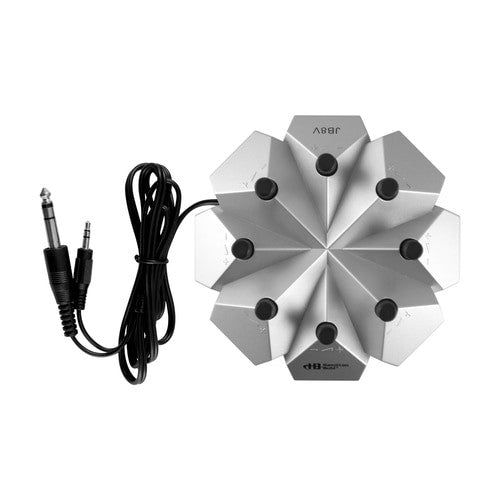 6-station classroom listening center for cassette player, CD player, and AM/FM radio