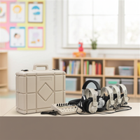 Thumbnail for 8-Position Non-Powered Stereo Listening Center with Case