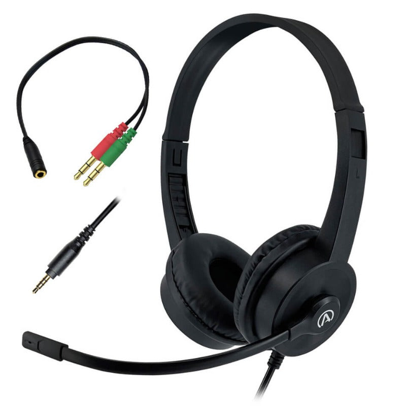 AC-155 on-ear stereo headset ideal for school use, bulk headphone pack for education, comfortable for students.