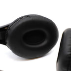Close-up of AE-36 USB-C headset ear pads, showcasing comfort and quality for school headphones.