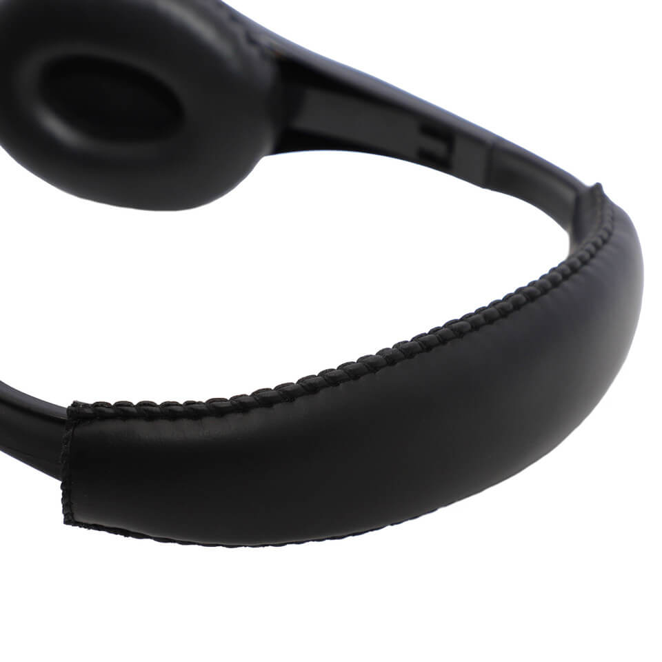 Close-up of AE-36 USB-C headset highlighting comfort and durability, ideal as bulk school headphones for students.