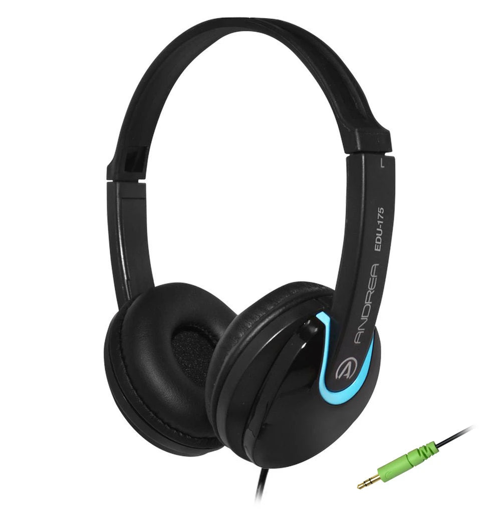 Andrea EDU-175 On-Ear Stereo Headphones — product view