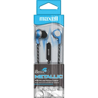 Thumbnail for Bass 13 Metallic Earbuds with Mic  Maxell Media