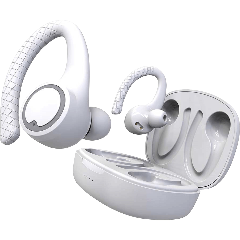 Coby True Wireless Sport Earbuds in White by Coby