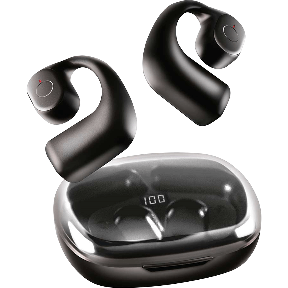 Coby Open-Ear True Wireless Earbuds in Black by Coby