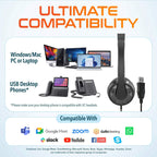 Delton 12Y USB Classroom Headset with Microphone