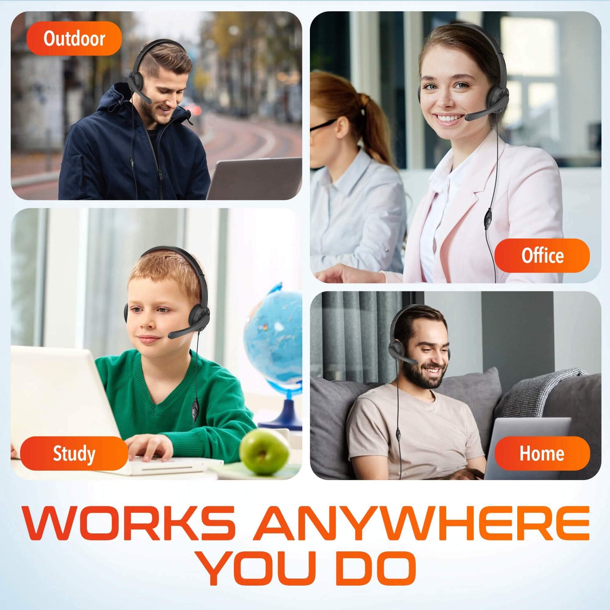 Delton 12Y USB Classroom Headset with Microphone