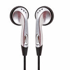 Rear view of LH-8 silver earbud housings
