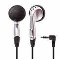 LH-8 silver school earbuds with right-angle 3.5 mm plug; 1,000-pair pack