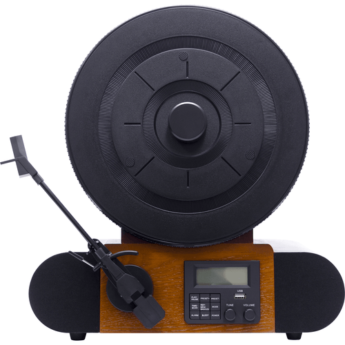 Fuse Audio VERT AT vertical vinyl record player with Bluetooth modern design