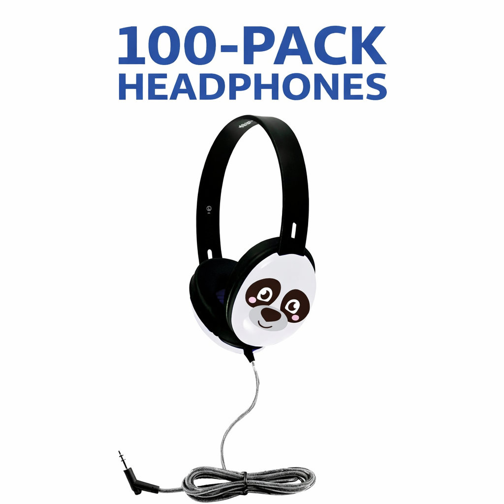 HamiltonBuhl Primo Stereo Headphones  Panda 100 Pack