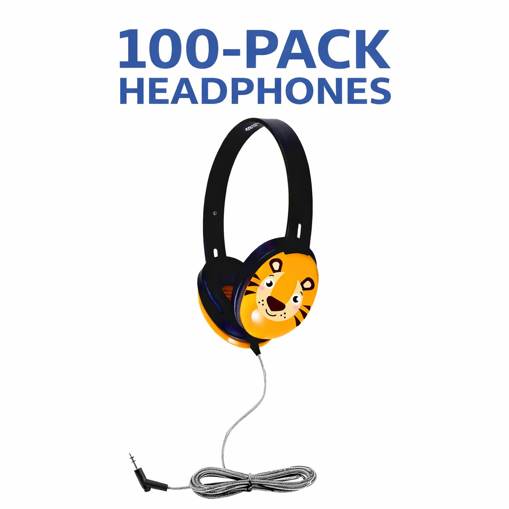 HamiltonBuhl Primo Stereo Headphones  Tiger 100 Pack