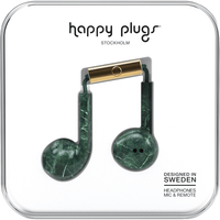 Thumbnail for Earbuds Plus with Mic in Green Marble by Happy Plugs