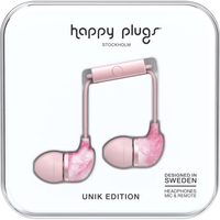 Thumbnail for In-Ear Earbuds with Mic in Pink Marble by Happy Plugs