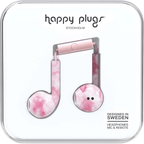 Earbuds Plus with Mic in Pink Marble by Happy Plugs
