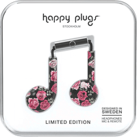 Thumbnail for Earbuds Plus with Mic in Vintage Roses by Happy Plugs