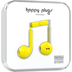 Earbuds Plus with Mic in Yellow by Happy Plugs