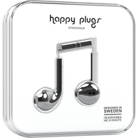 Thumbnail for Earbuds Plus with Mic in Silver by Happy Plugs