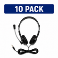 LH Essential Series™ ES-100 TRRS Classroom Headset with Microphone – 10 Pack