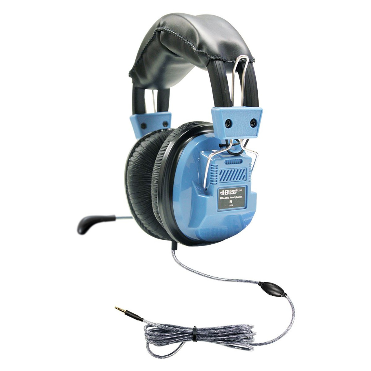 Deluxe school headset with microphone, noise-reducing earcups, ideal for education and bulk headphone packs.