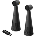 IPEVO DUET kit with two VOCAL speakerphones and wireless dongle for meetings