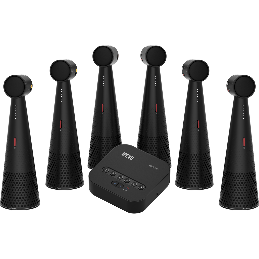 ENSEMBLE 6 VOCAL Speakerphones + Wireless HUB Bundle – Ipevo