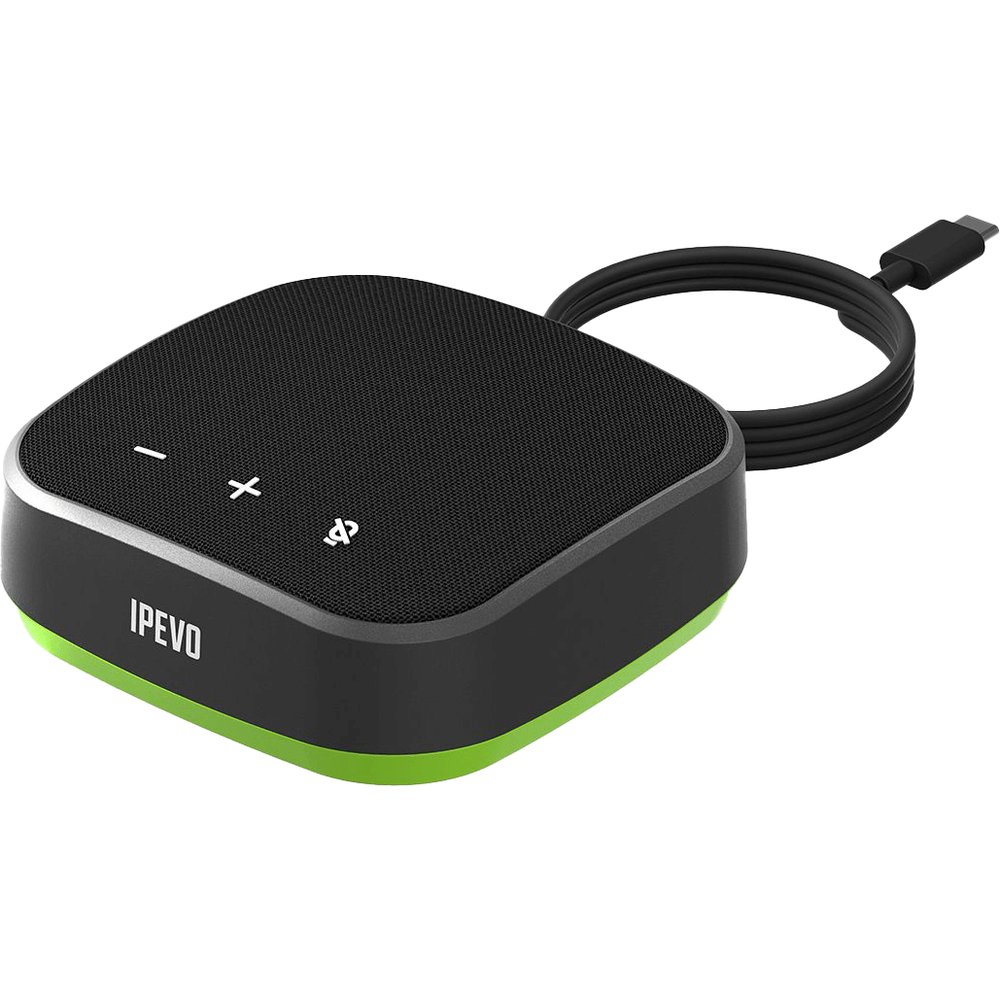 IPEVO VC-A10 speakerphone with Vurbo.ai Advanced AI audio processing and 10-hour battery