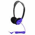 HamiltonBuhl Auriculares estéreo personales supraaurales, PÚRPURA, paquete de 200