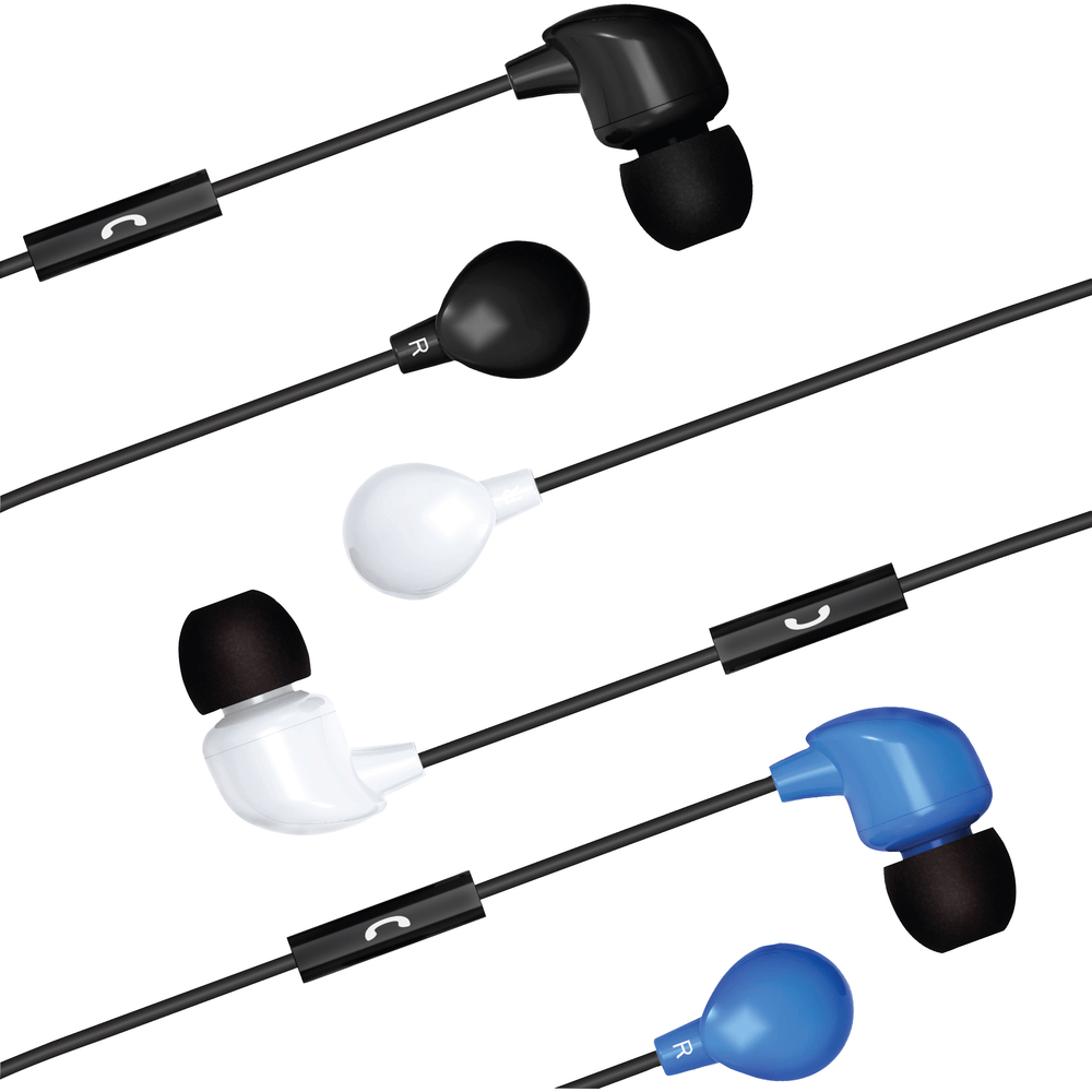 Trilogy Wired In-Ear Earbuds with Mic  Maxell Media