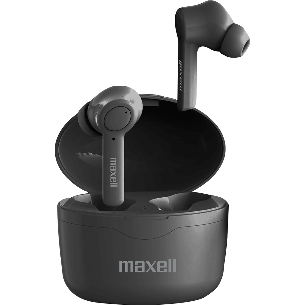 Maxell Sync Up true wireless earbuds with charging case