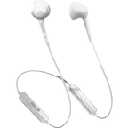 Maxell Jelleez wireless earbuds with charging case Bluetooth earphones - White