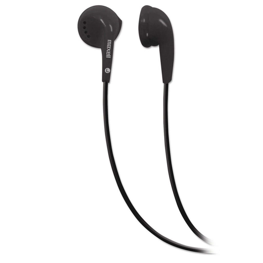 Maxell EB-95 stereo earbuds black wired in-ear earphones