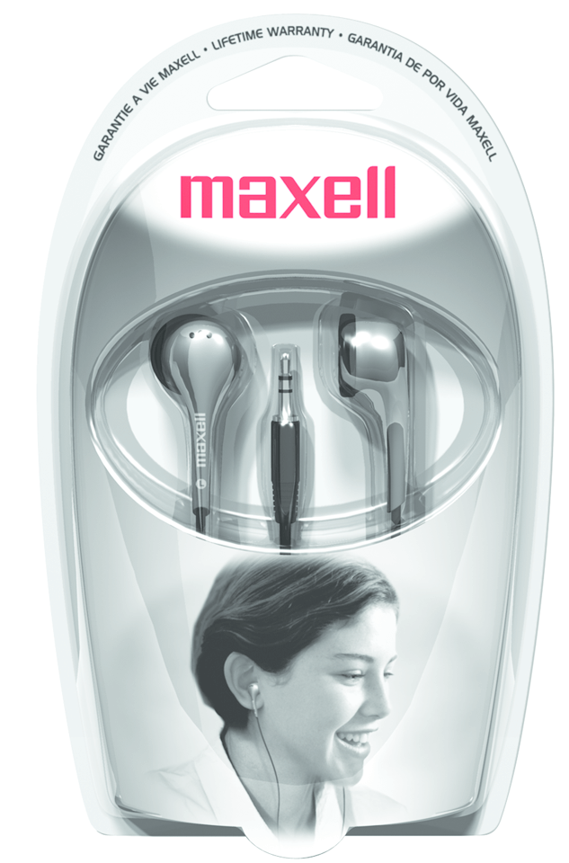 Maxell EB-125 stereo earbuds wired in-ear earphones