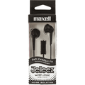 Maxell Jelleez wired earbuds with microphone in-ear earphones - Black
