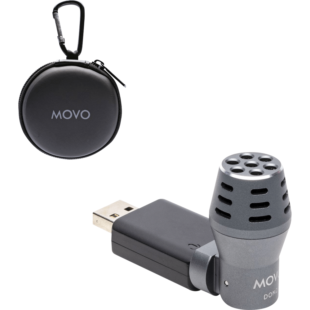 Movo mini omnidirectional USB computer microphone for recording and streaming