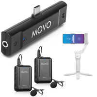 Thumbnail for Dual Wireless USB-C Lavalier Microphone System  Movo Photo