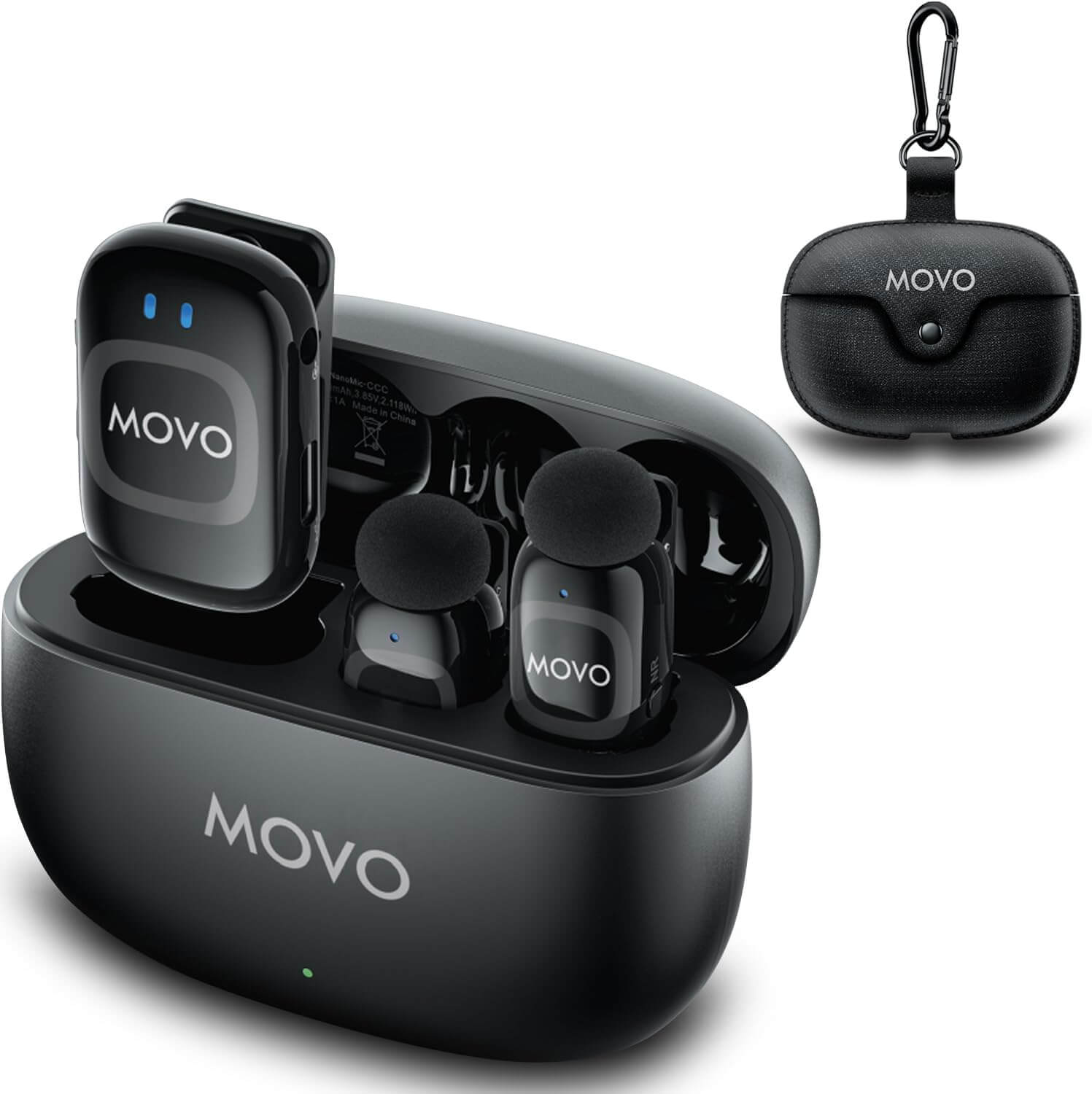 Movo NanoMic dual wireless mic system for cameras micro USB receiver