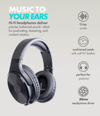 Movo PodPro-AH podcast bundle with boom arms microphones and headphones
