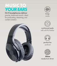 Thumbnail for PodPro-TH Portable Podcast Bundle with Desk Stands & Headphones  Movo Photo