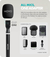 Thumbnail for WMX-HM2 Interview Handle for Wireless Mic  Movo Photo